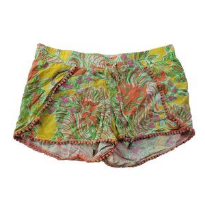 Lilly Pulitzer for Target Happy Place Pom Pom Challis Short Women's S Drawstring
